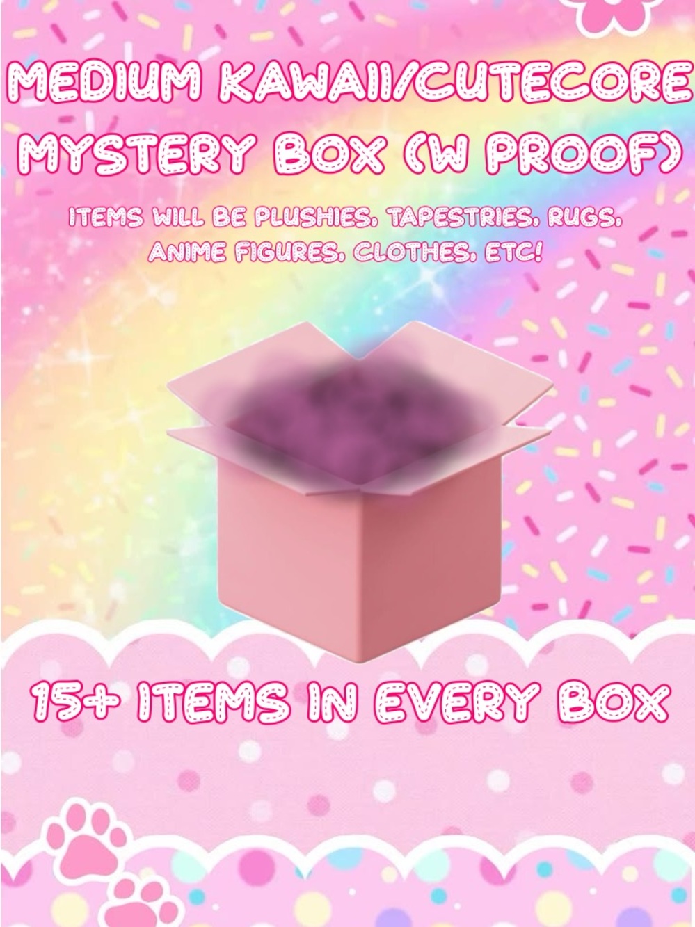 Medium Kawaii/Cutecore Mystery Box - Pink